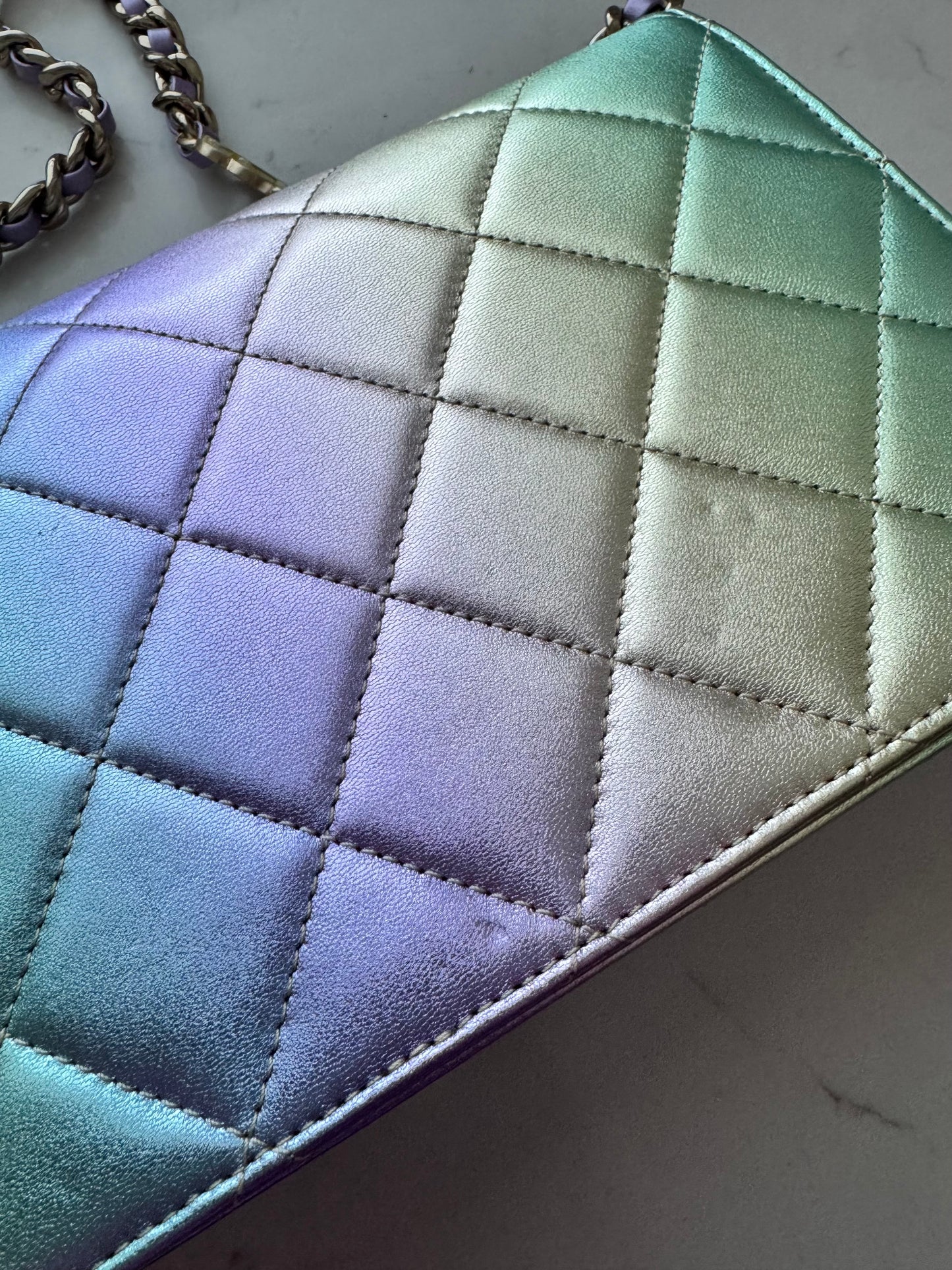 CHANEL 2024 Large CC Flap Bag (Rainbow)
