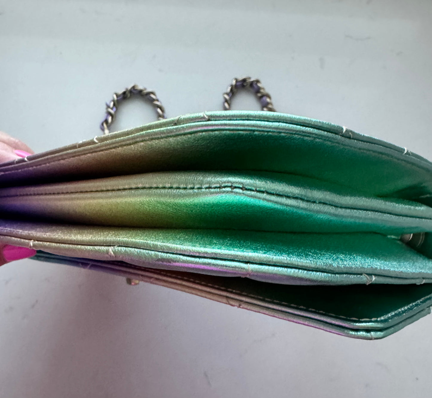 CHANEL 2024 Large CC Flap Bag (Rainbow)