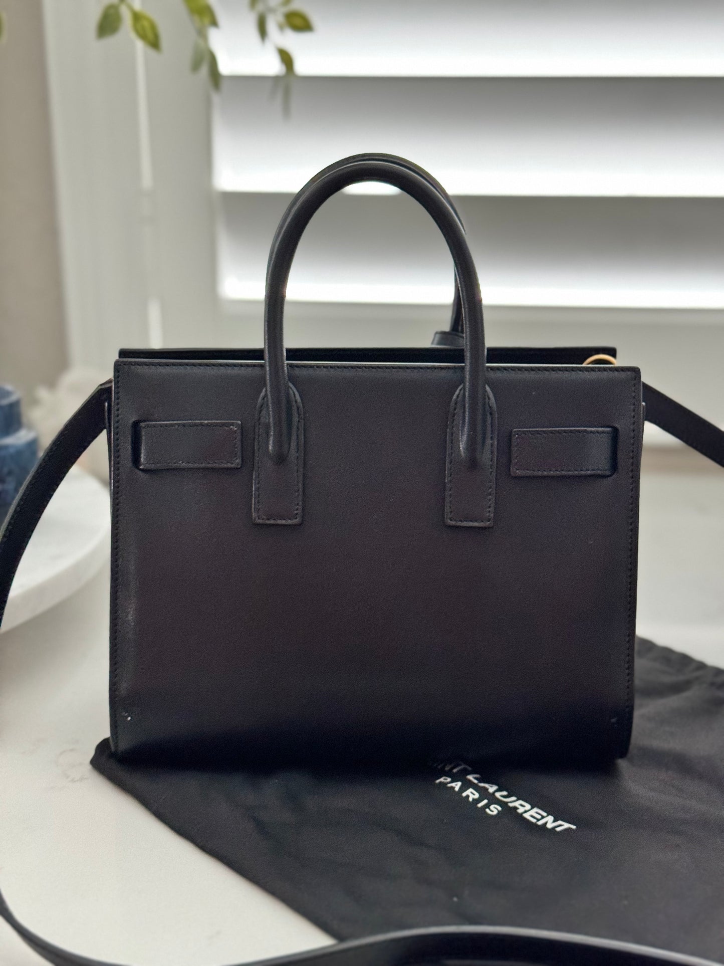 Saint Laurent - Sac De Jour Nano Top-Handle Bag in Smooth Leather (Pre-Loved)