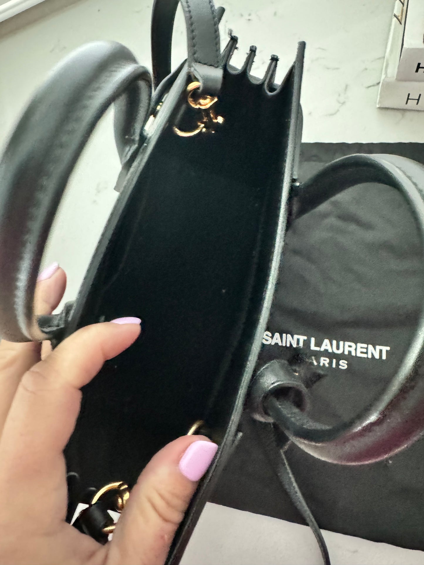 Saint Laurent - Sac De Jour Nano Top-Handle Bag in Smooth Leather (Pre-Loved)