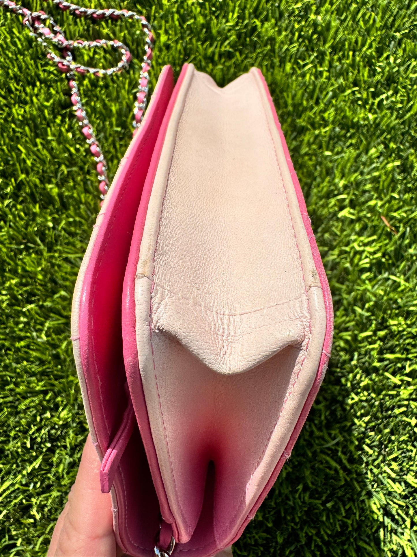 CHANEL Pink Ombre Lambskin WOC (Pre-Loved)