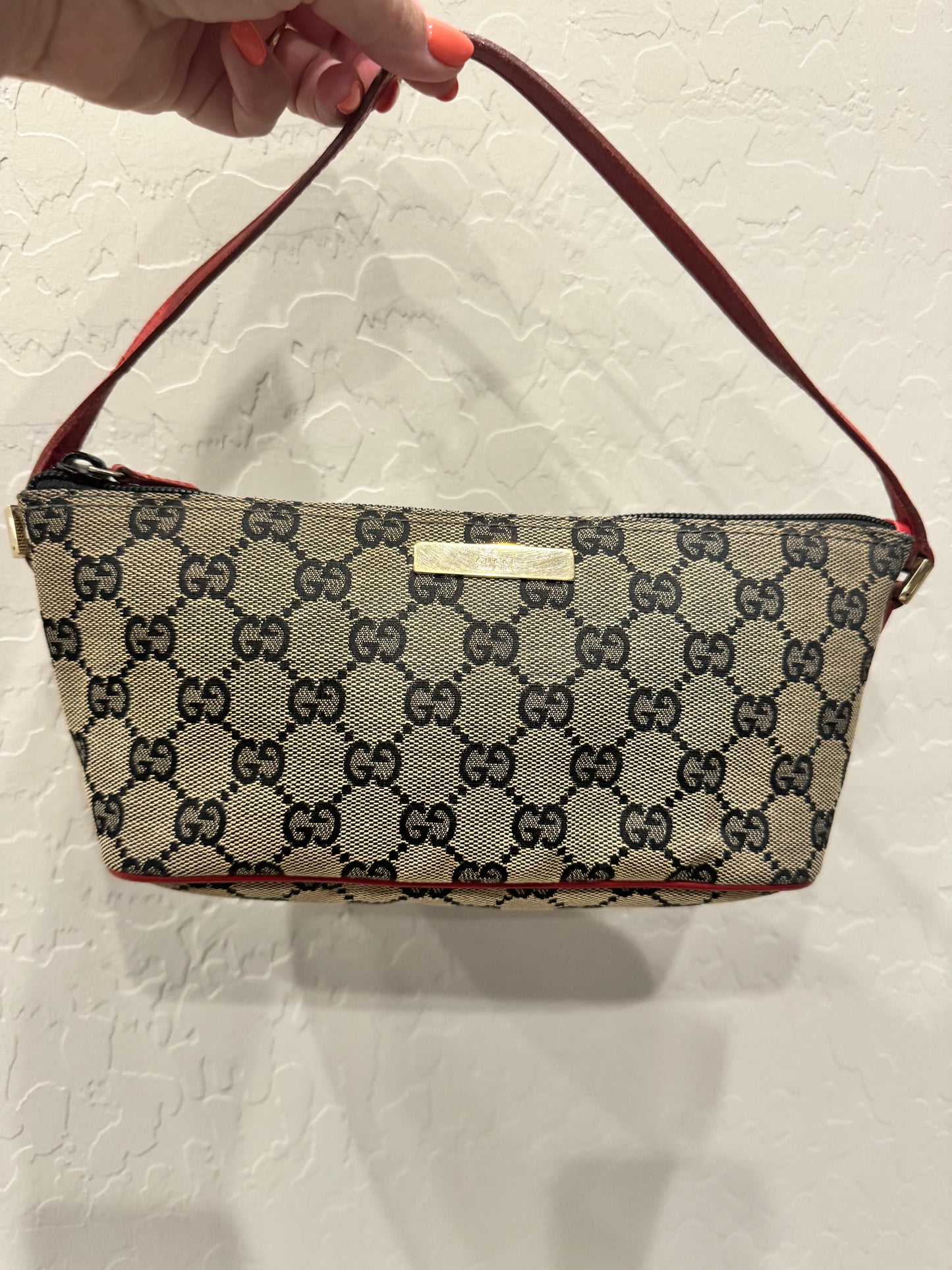 GUCCI Canvas Mini Pouchette (Pre-Loved)