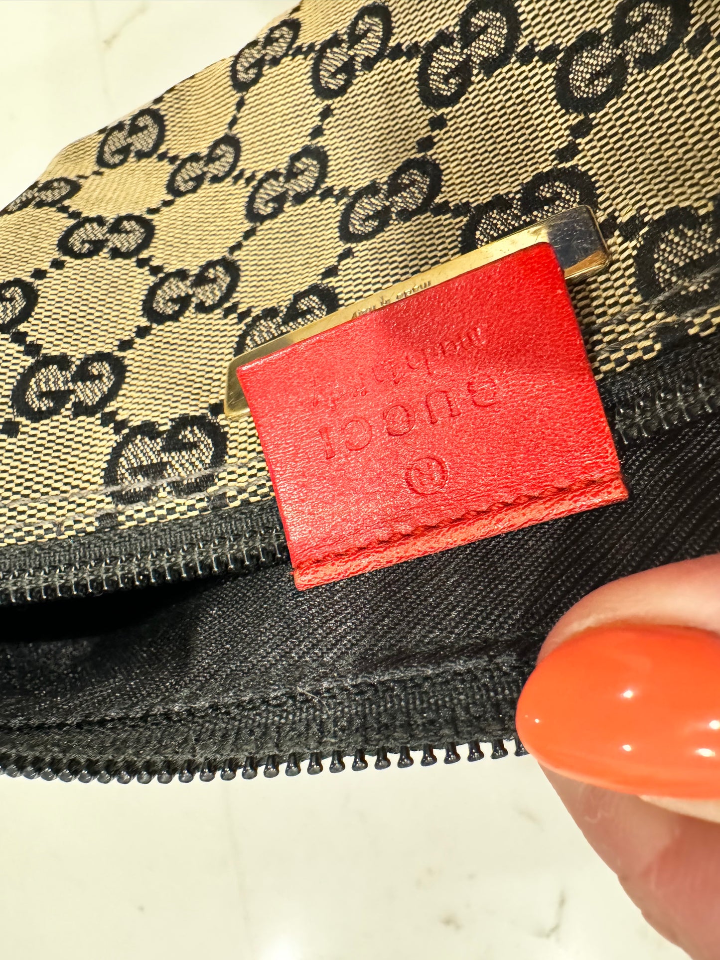 GUCCI Canvas Mini Pouchette (Pre-Loved)