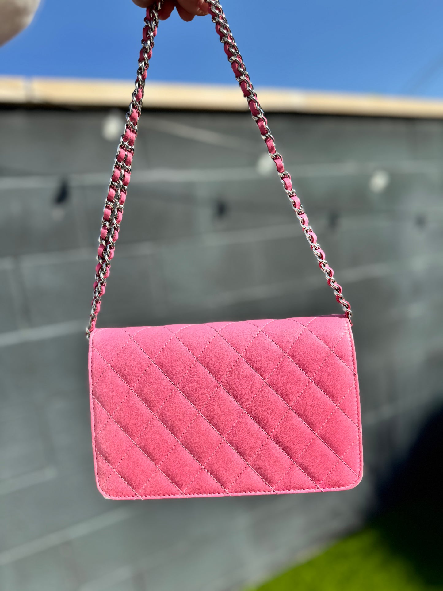 CHANEL Pink Ombre Lambskin WOC (Pre-Loved)