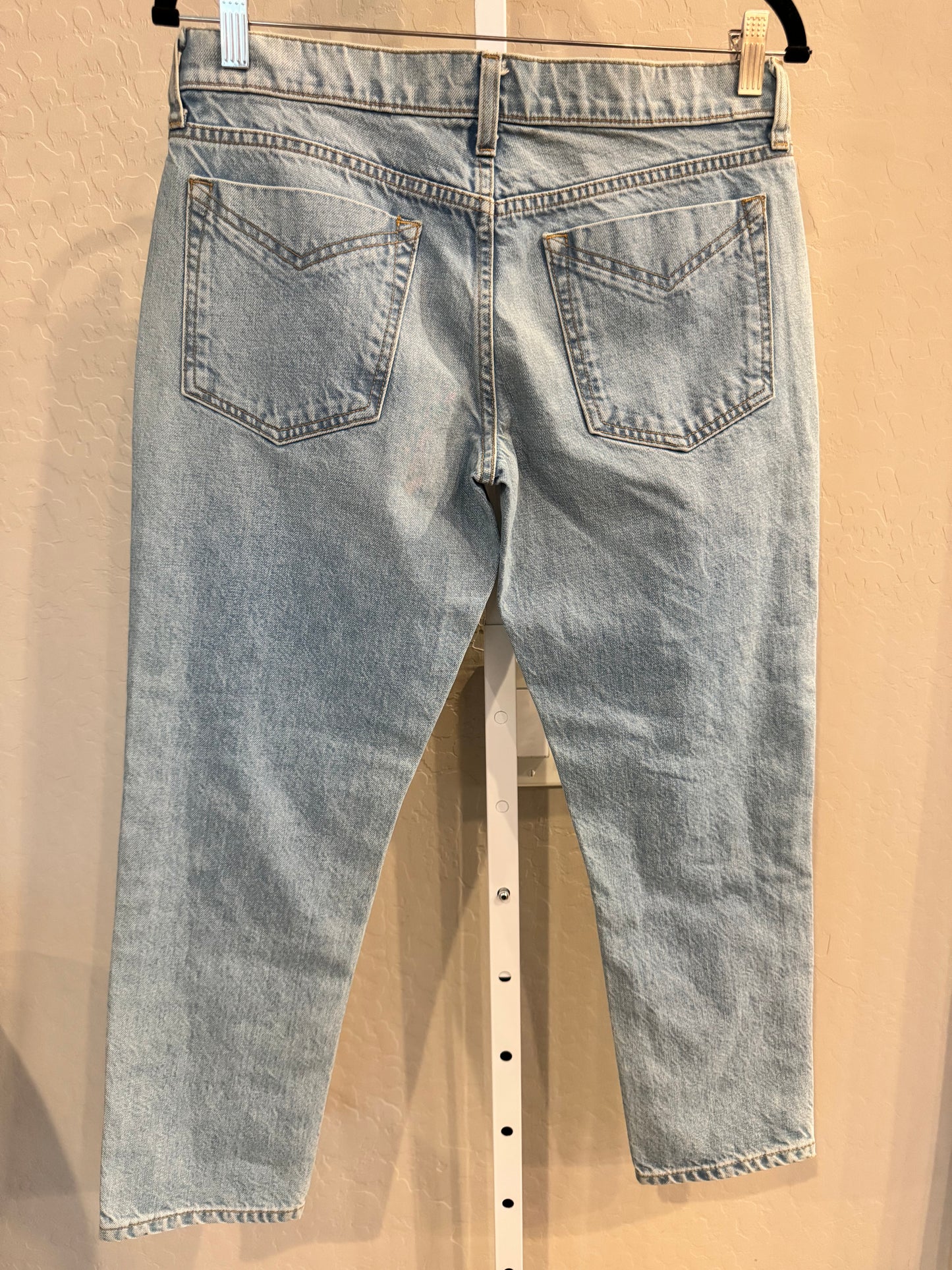 DEREK LAM 10 CROSBY Mila Mid-Rise Girlfriend Distressed Jean (New) Size: 27