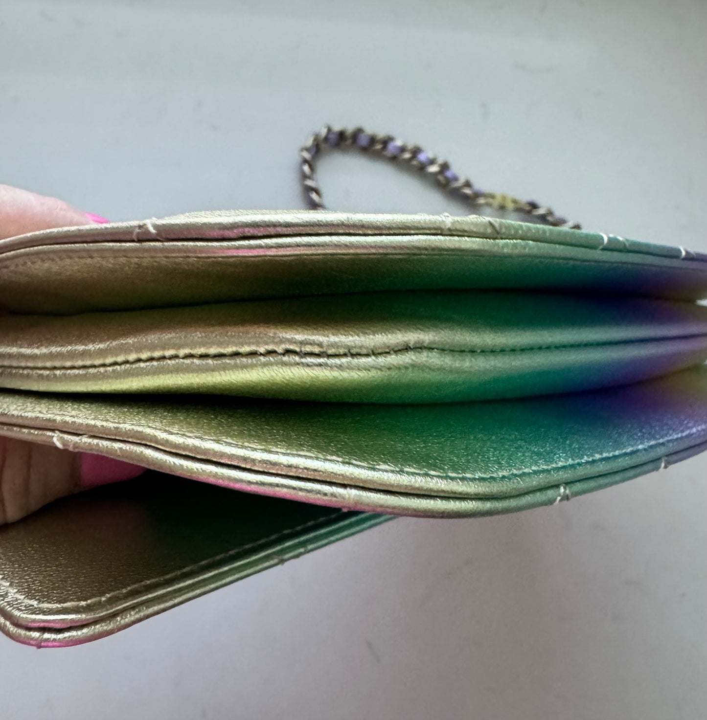 CHANEL 2024 Large CC Flap Bag (Rainbow)