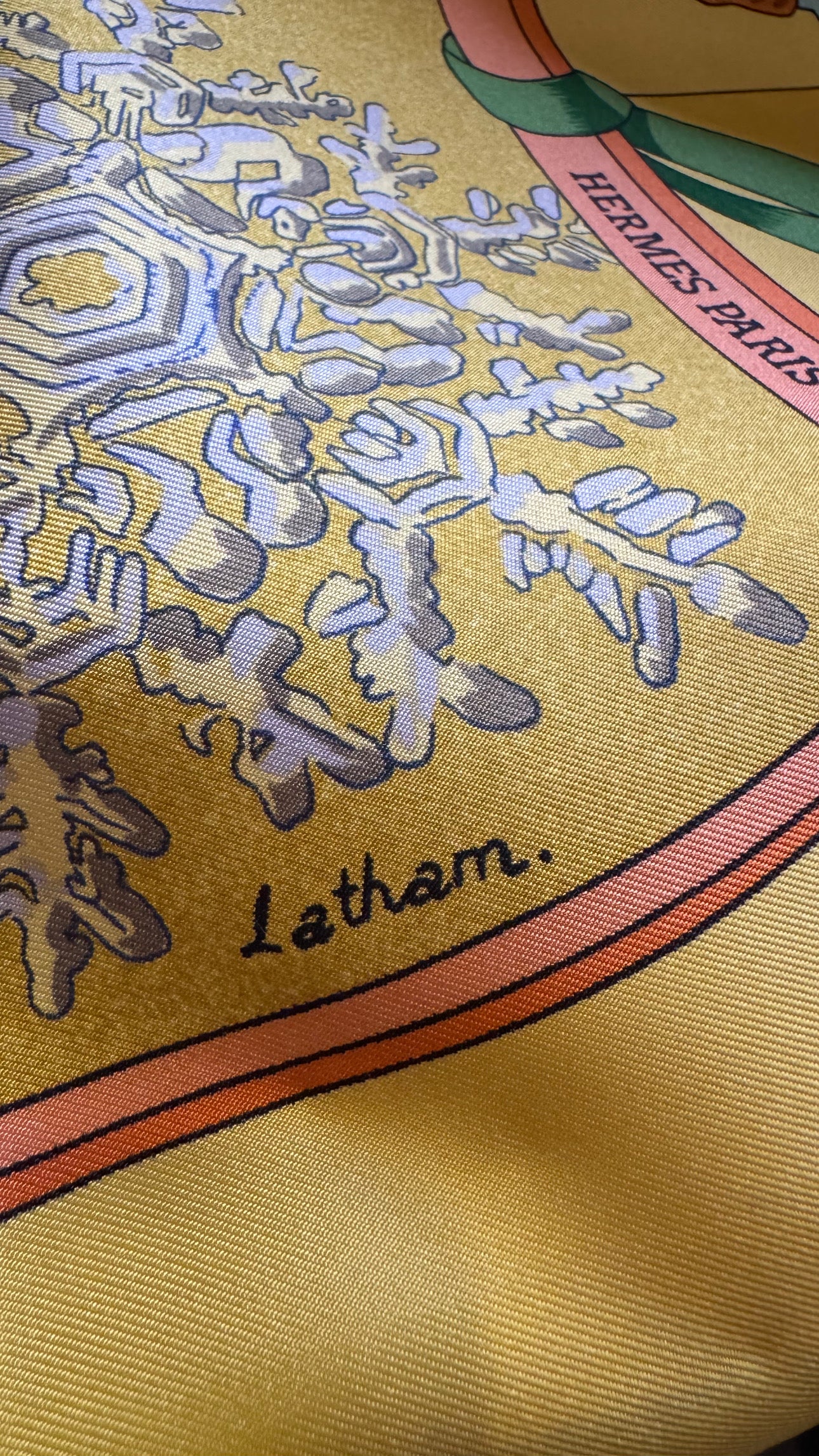 HERMES Vintage "Neige d'antan" Silk Scarf (Like New)