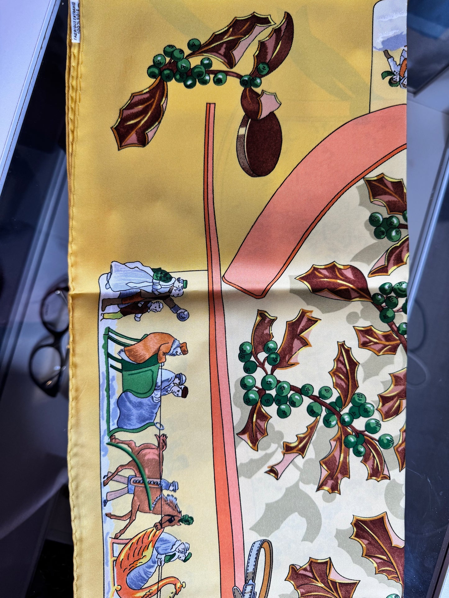 HERMES Vintage "Neige d'antan" Silk Scarf (Like New)