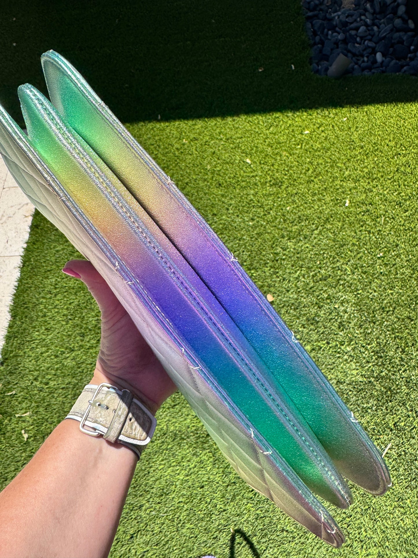 CHANEL 2024 Large CC Flap Bag (Rainbow)