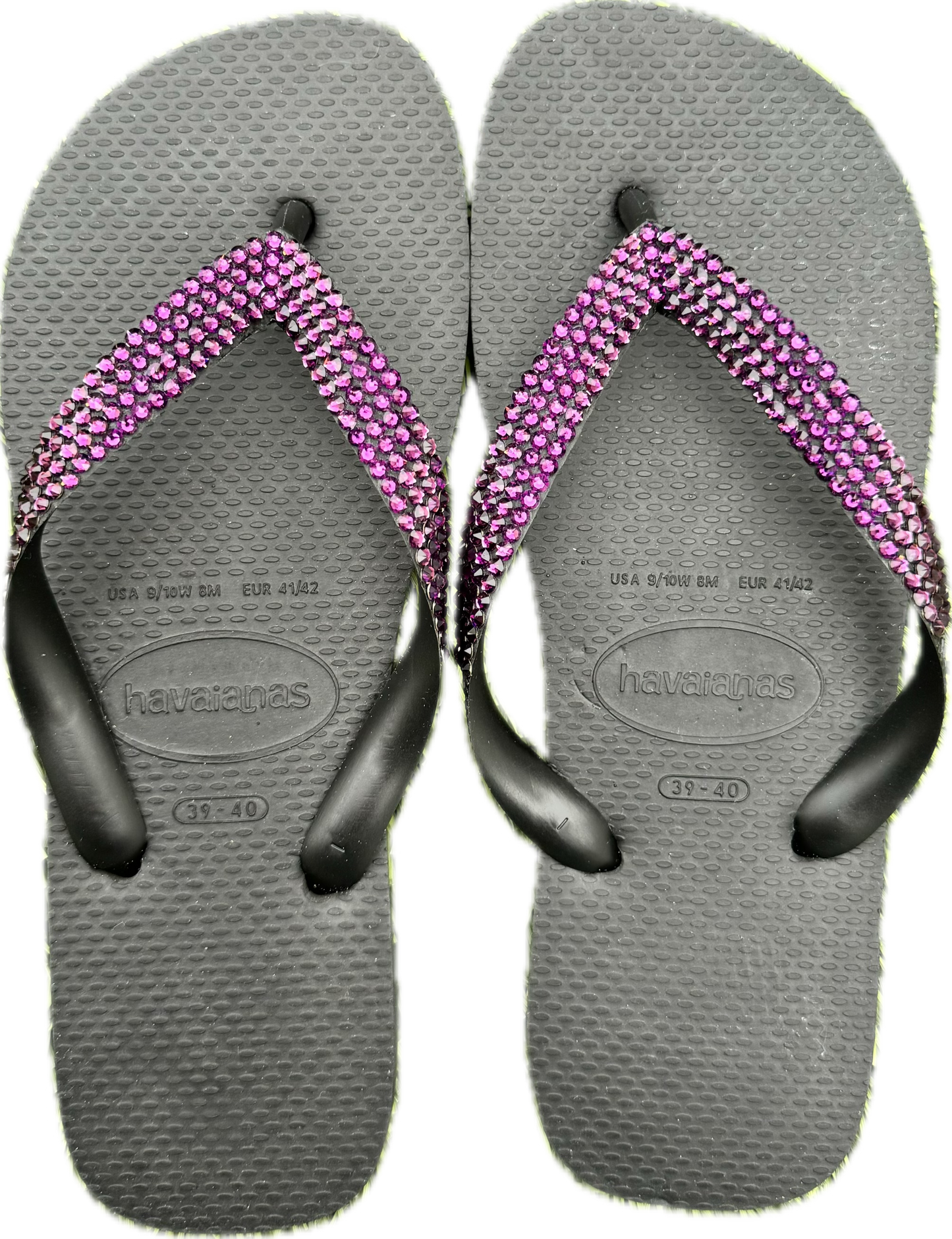 Top Black Flip Flops | Amethyst Crystals