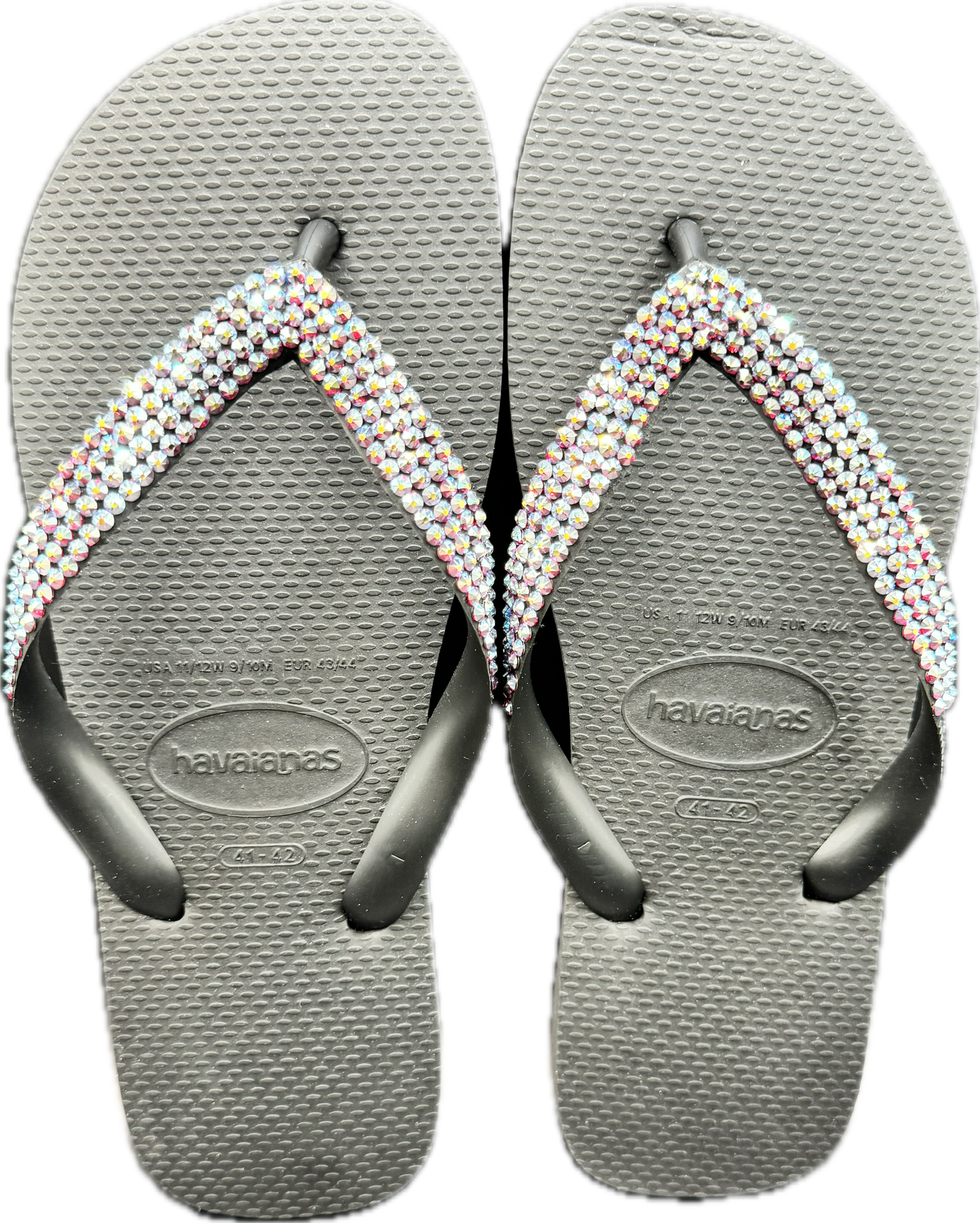 Top Black Flip Flops | Siam AB Crystals