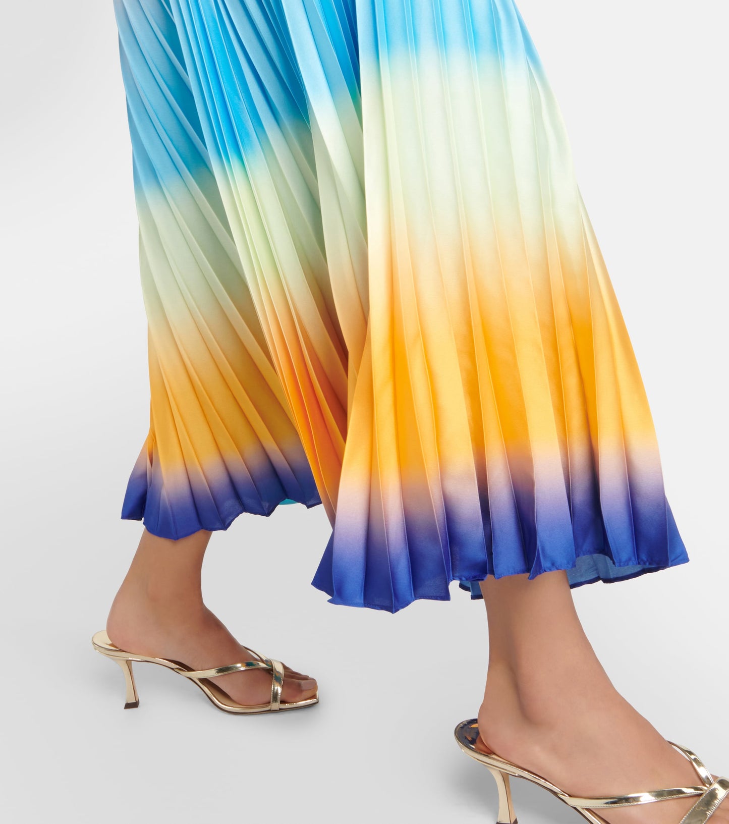 Jonathan Simkhai - Annita Halterneck Pleated Midi Dress (New) Size: 0