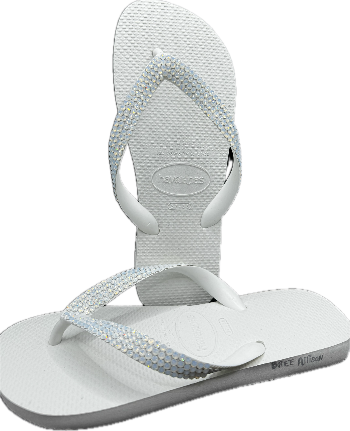 Top White Flip Flops | White Opal