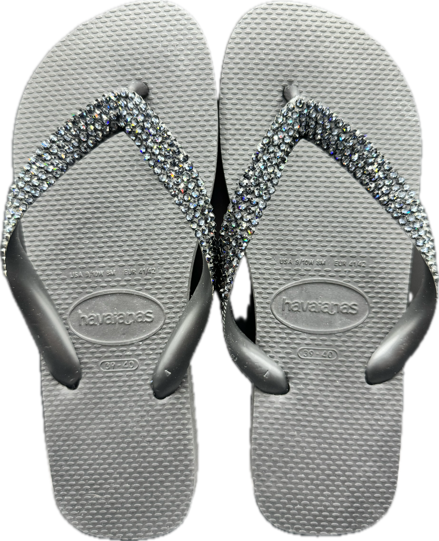 Top Black Flip Flops | Graphite Crystals