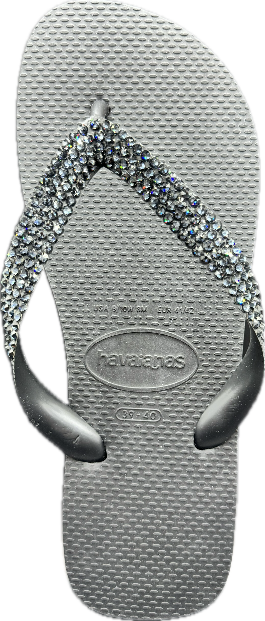Top Black Flip Flops | Graphite Crystals