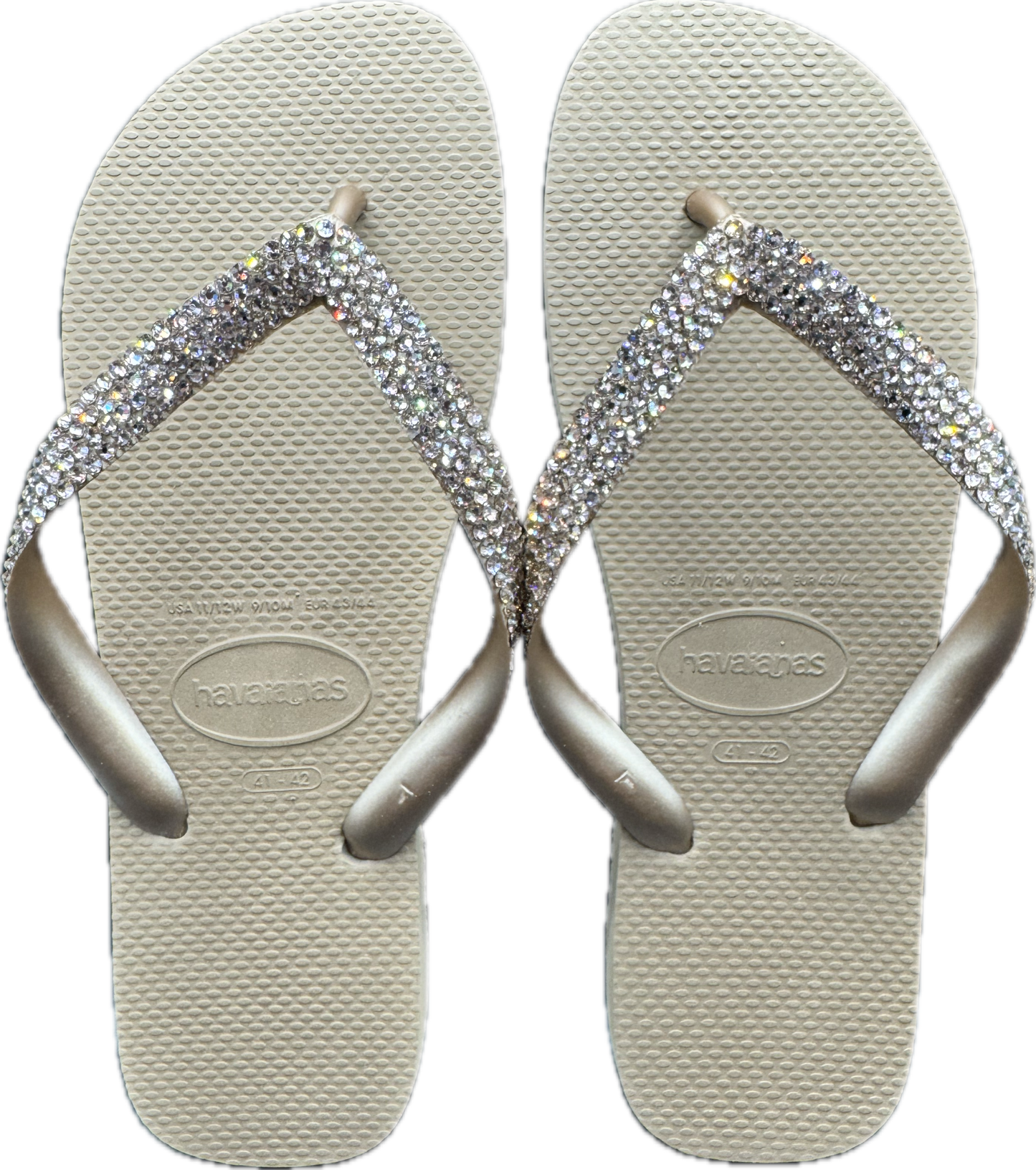 Top Rose Gold Flip Flops | Vintage Rose Crystals