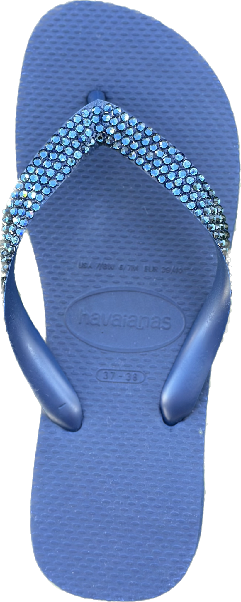 Top Navy Flip Flops | Montana Crystals