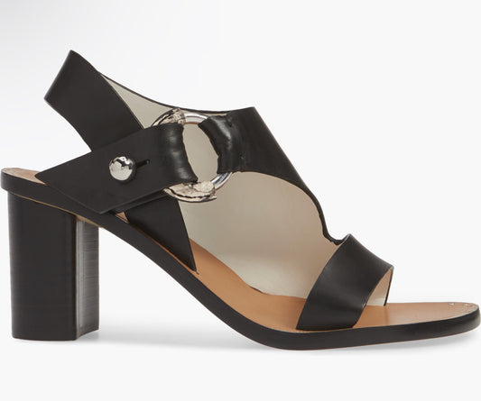 RAG & BONE Arc Cutout Slingback Sandal Black Size: 7.5 (New)