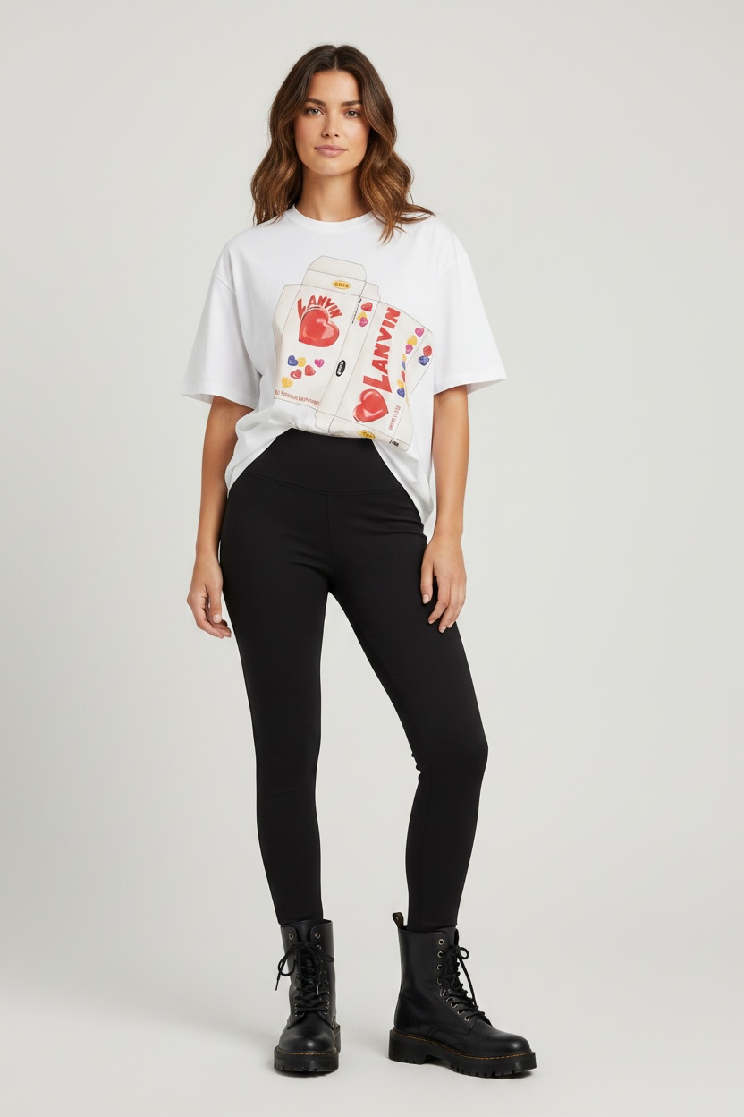 Lanvin Love Candy Box Graphic T-Shirt White Size Large NWT – Retail $590