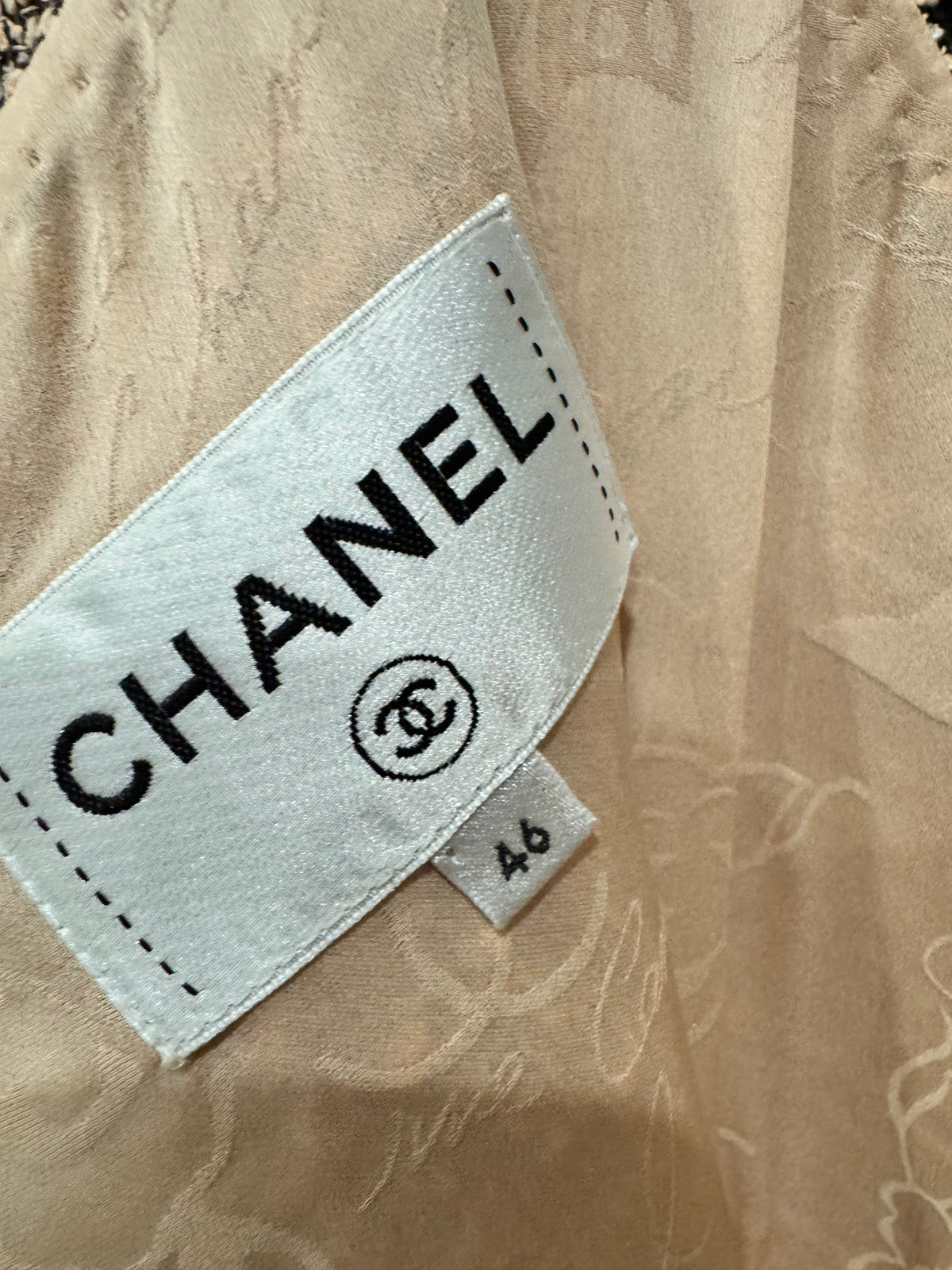 Chanel Tweed Sleeveless A-Line Dress | Size 46 | Excellent Pre-Loved Condition