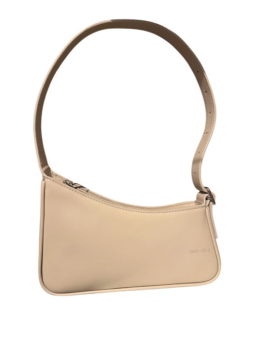 NEW WITH TAGS We-Ar4 Beige Leather Shoulder Bag | Quiet Luxury Minimalist Handbag
