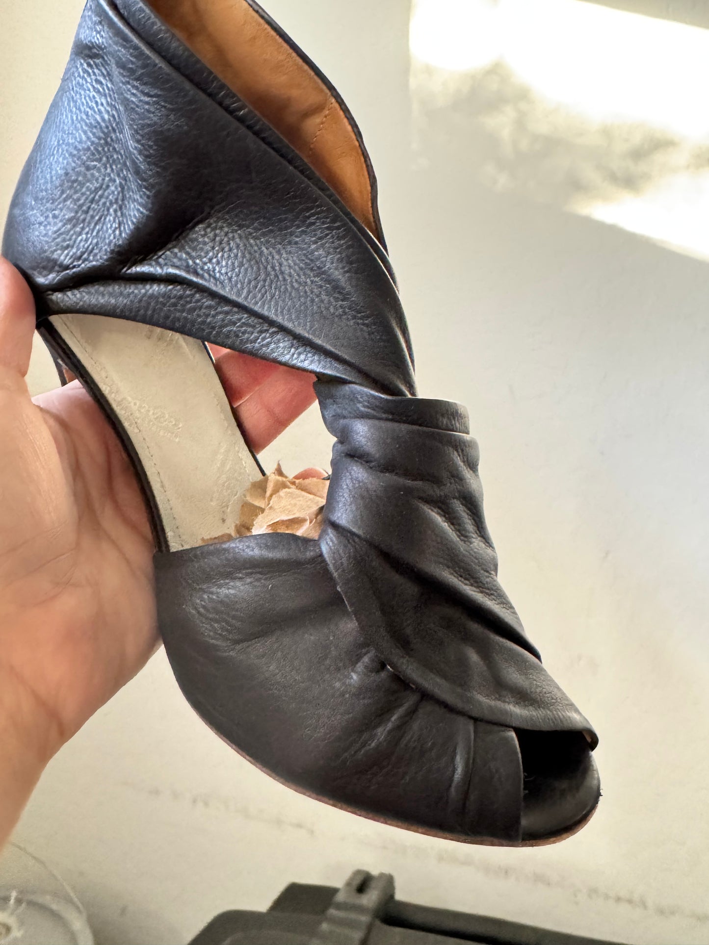 Maison Martin Margiela Knotted Heel Sandals Size: 37.5 (Pre-Loved)