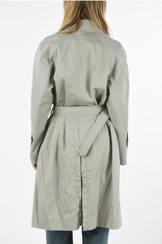 Maison Margiela Pleated Waterproof Dove Grey Trench Coat Size: 44/US 8 (New)