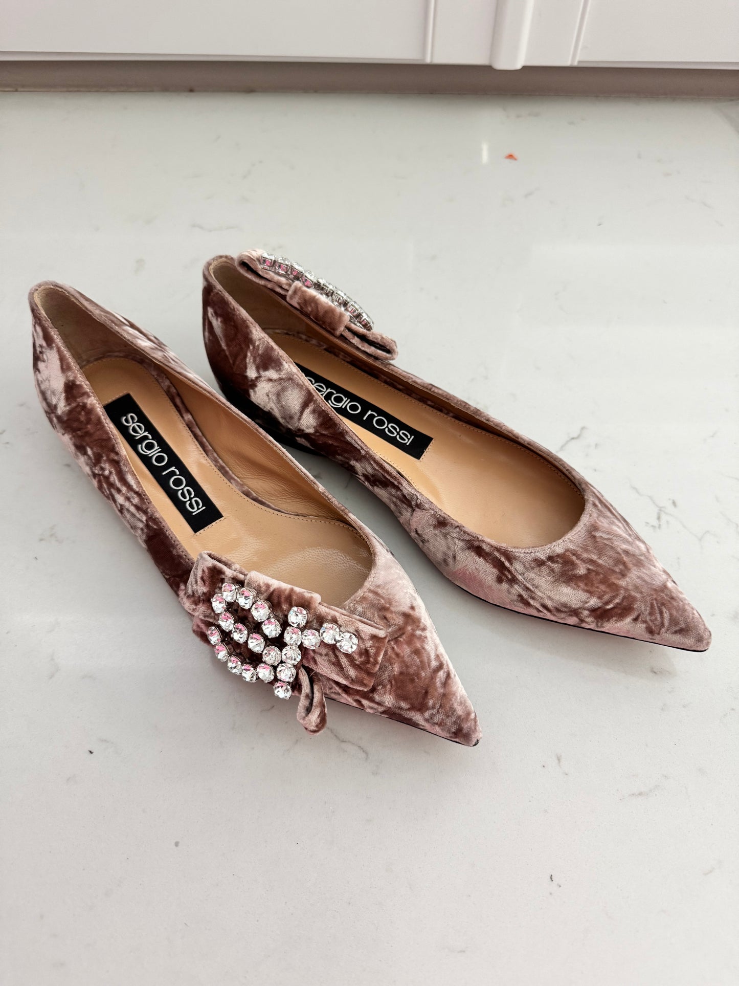 SERGIO ROSSI Ballerina Flats Size: 37 (New)