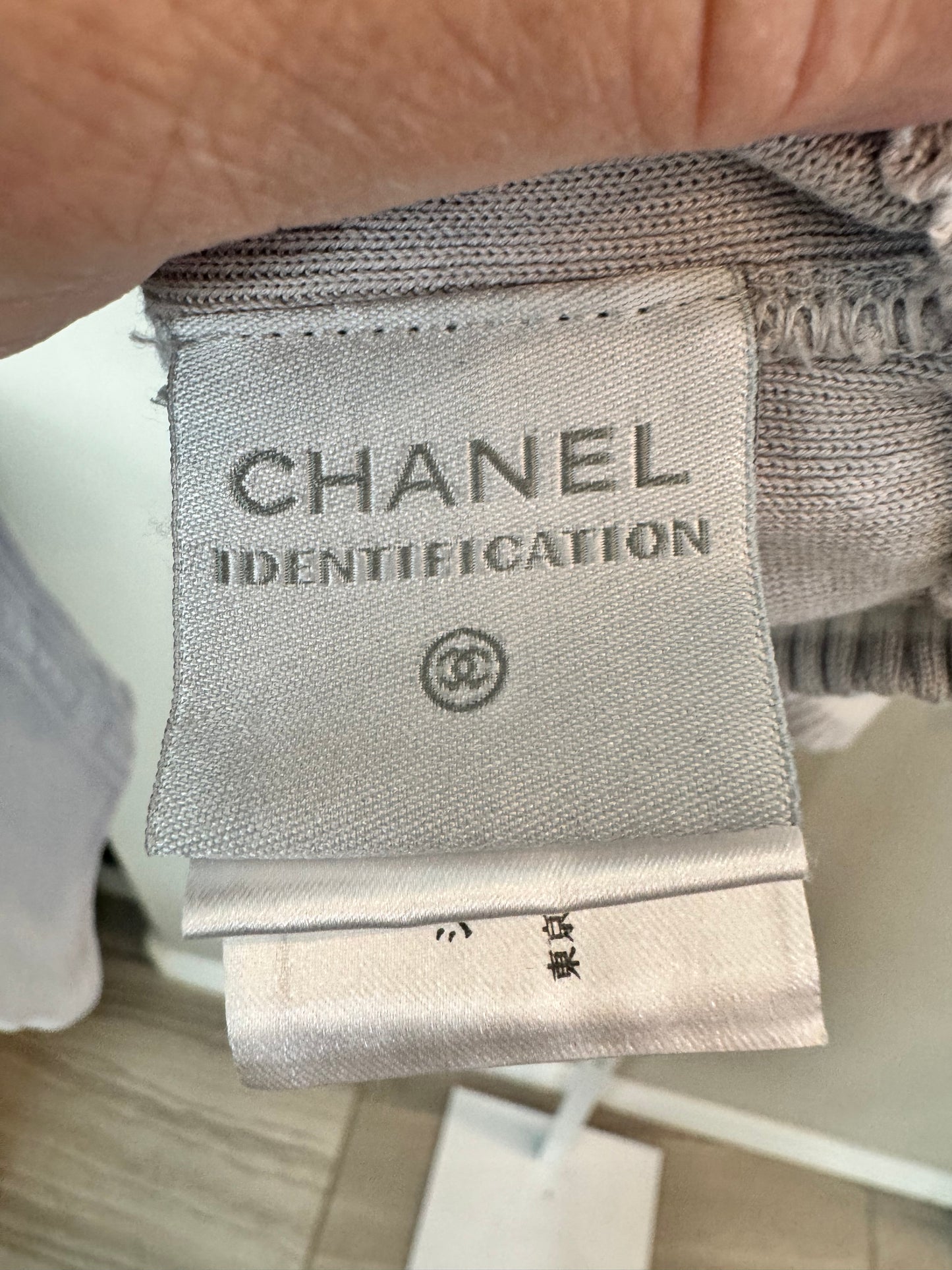 Chanel 04P Sport Line Gray Zip Up Hoodie - Size: 34