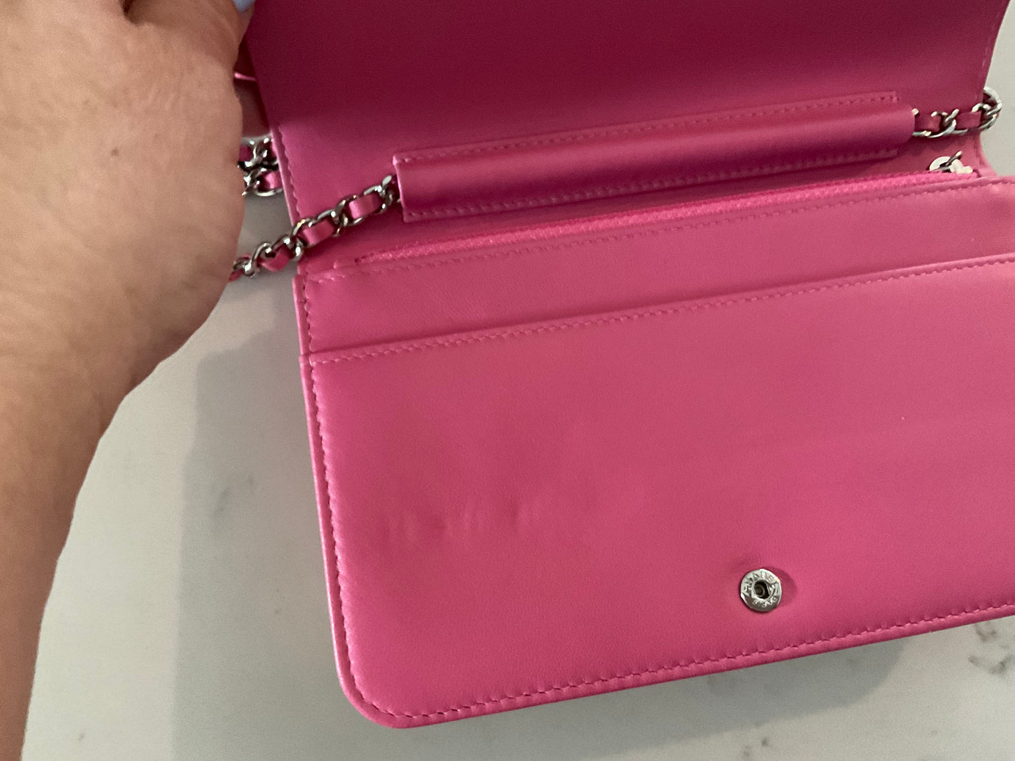 CHANEL Pink Ombre Lambskin WOC (Pre-Loved)