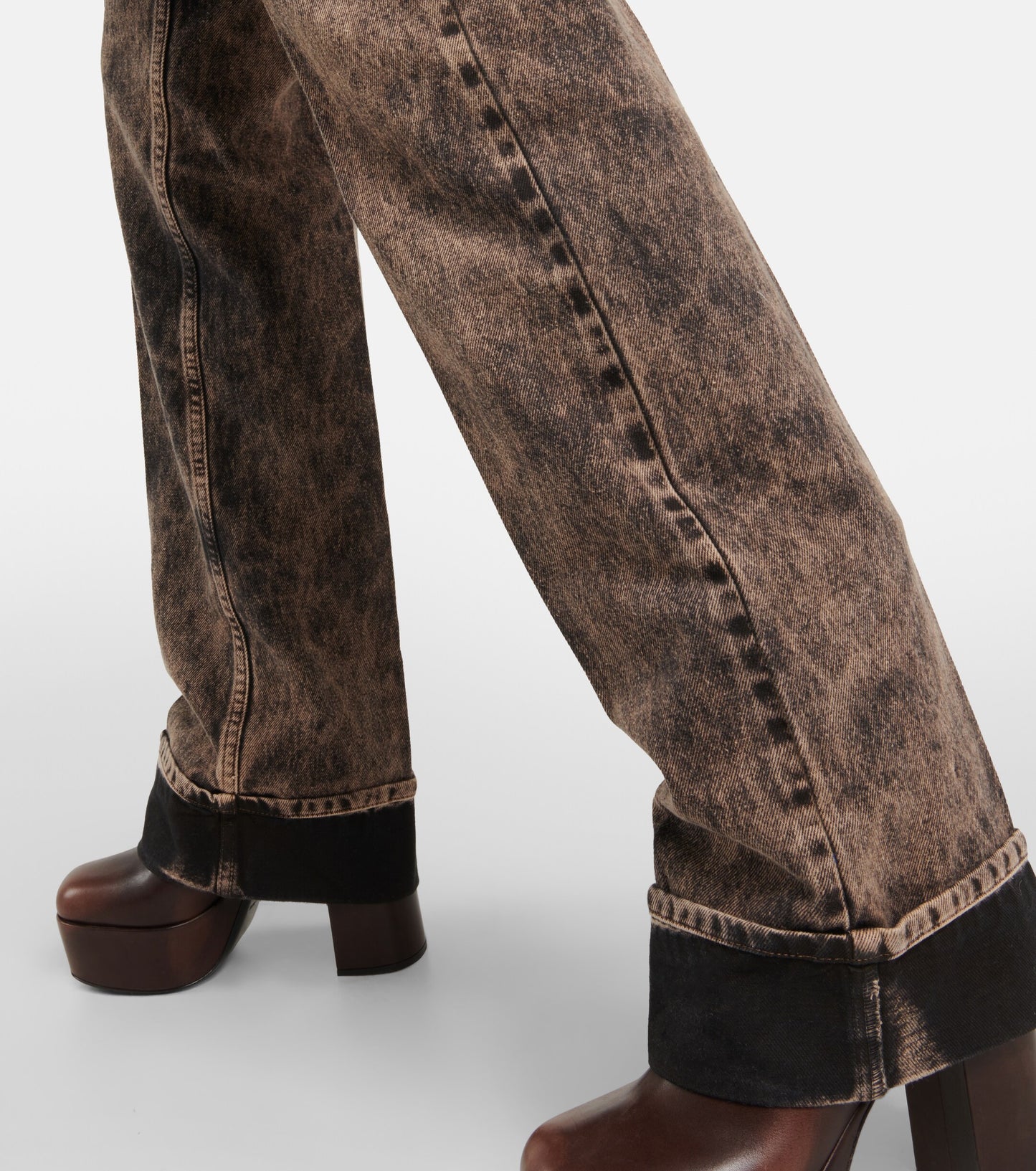 Miu Miu Marble Wash Denim Jeans | Size 46 | New With Tags