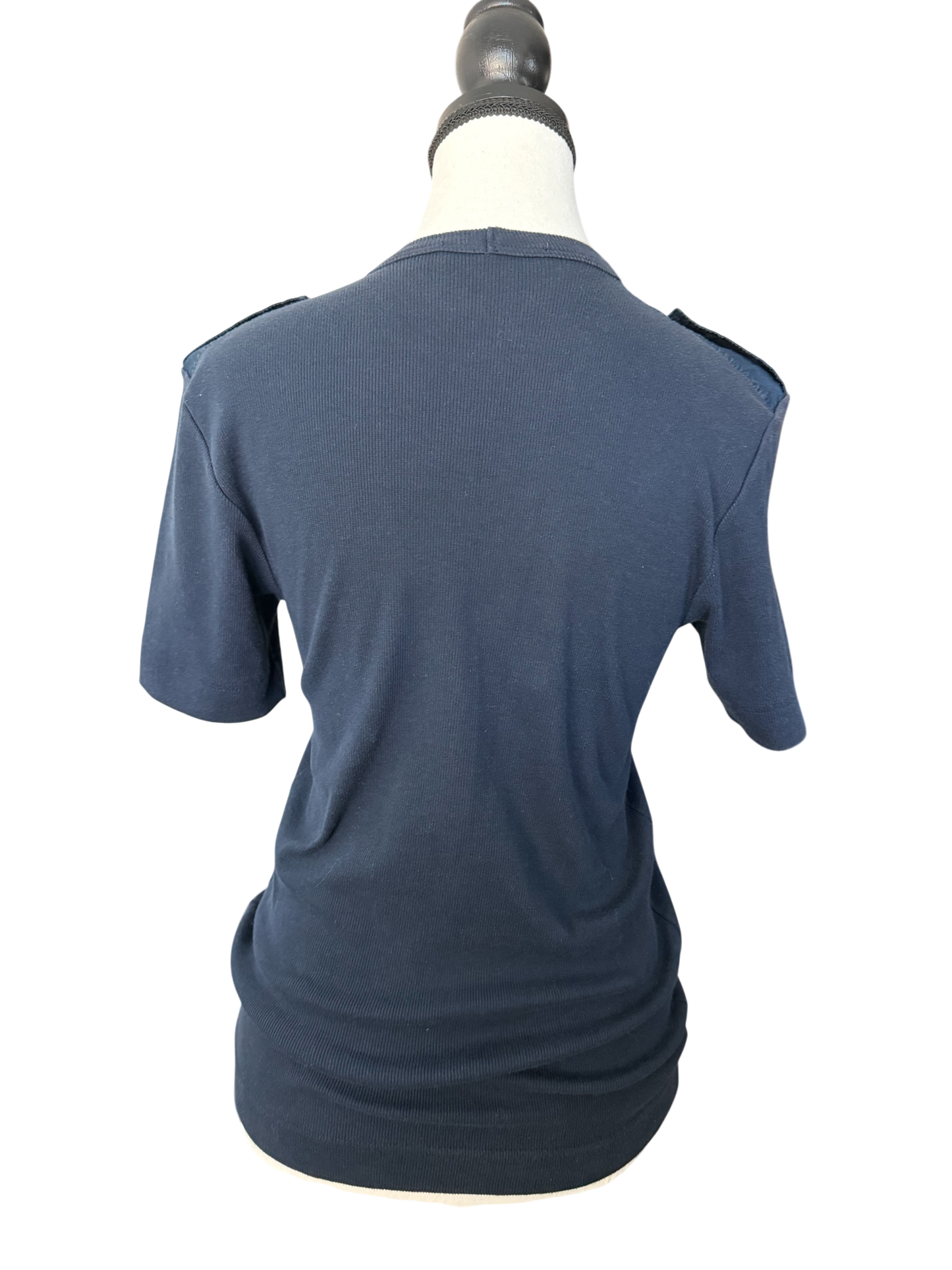 Dolce & Gabbana Navy Cotton T-Shirt Size: M