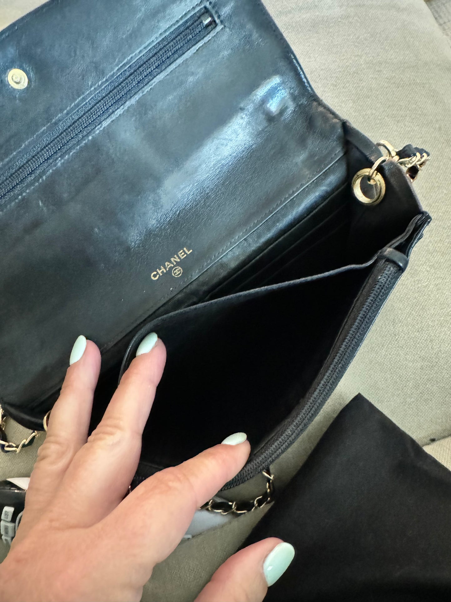 Chanel Black Caviar Flap WOC (Pre-Loved)