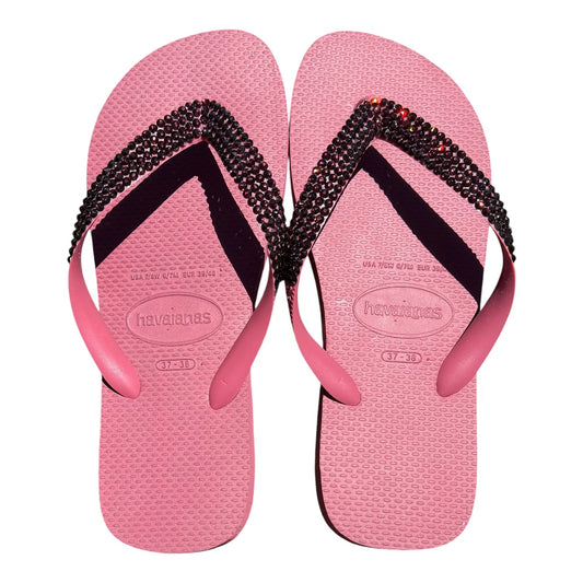 Top Burgundy Flip Flops | Burgundy Crystals
