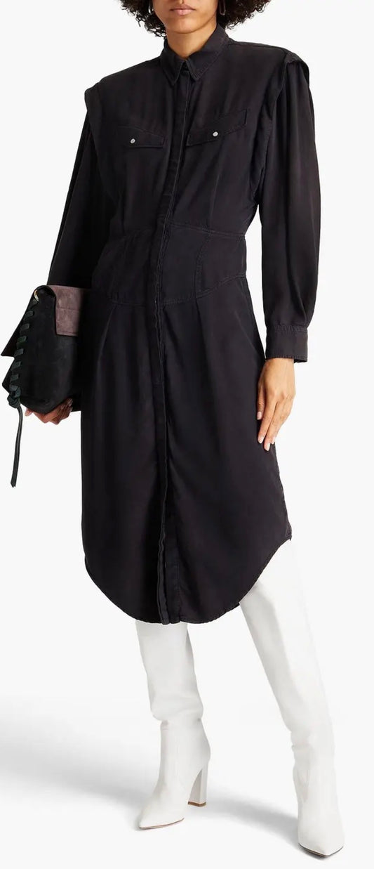 Isabel Marant Robe Naveen Faded Black Dress Size: 38/ US 6 (New)