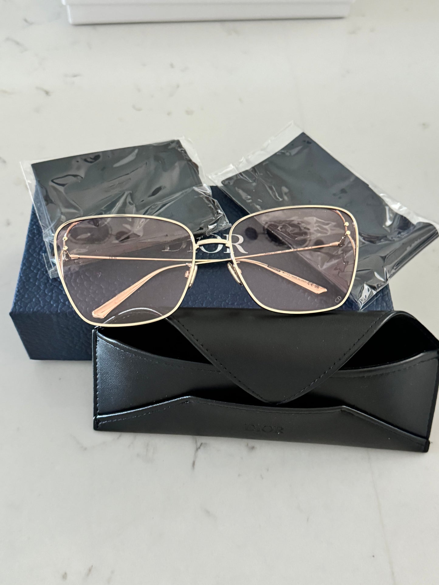 CHRISTIAN DIOR MissDior B2U Gold Sunglasses (NEW)