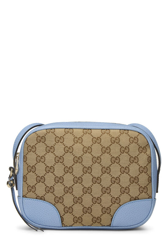 GUCCI Blue Original GG Canvas Bree Crossbody