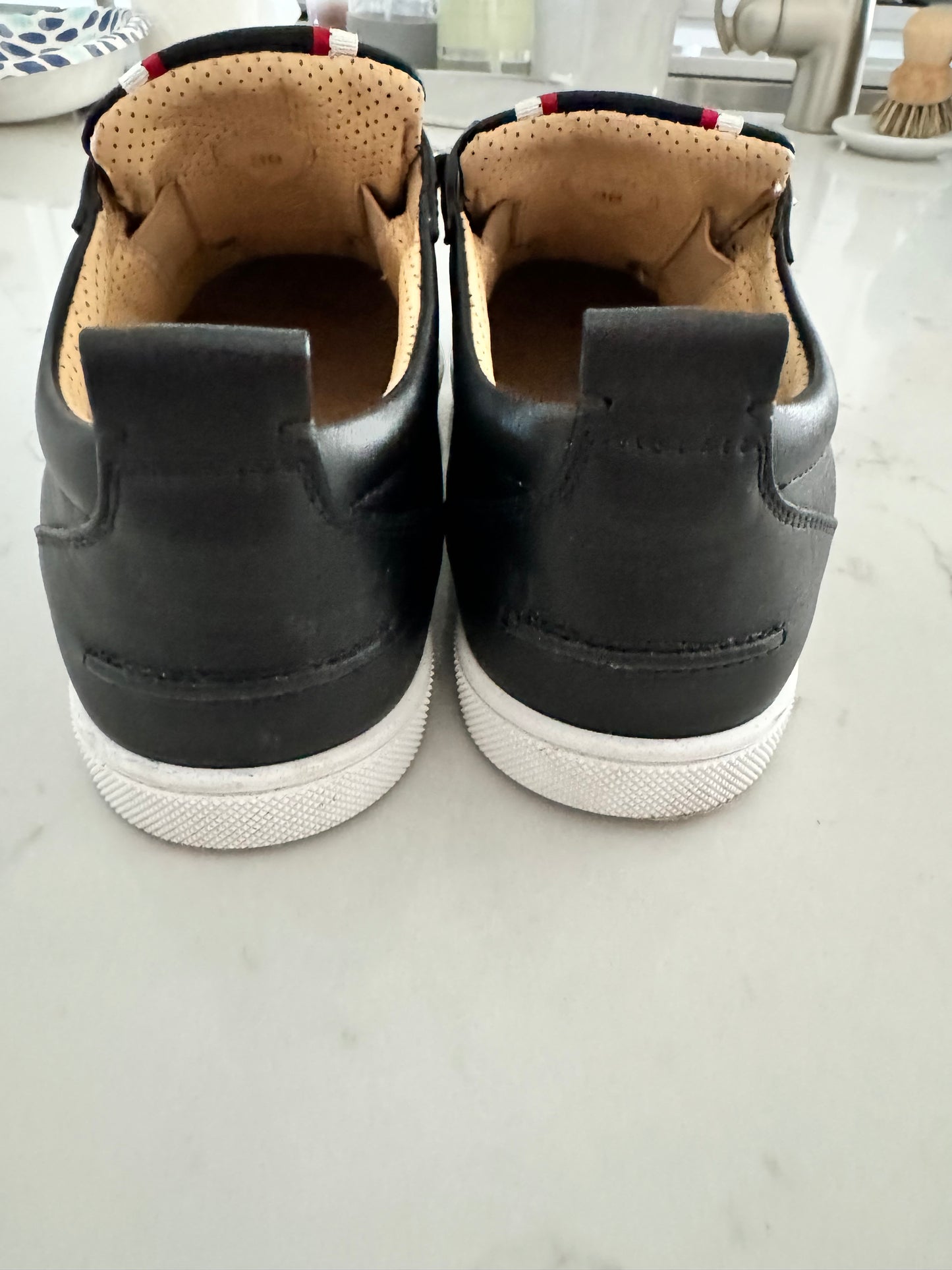 CHRISTIAN LOUBOUTIN FAV Fique A Vontade Black Sneakers Size: IT38/US 7 or 7.5