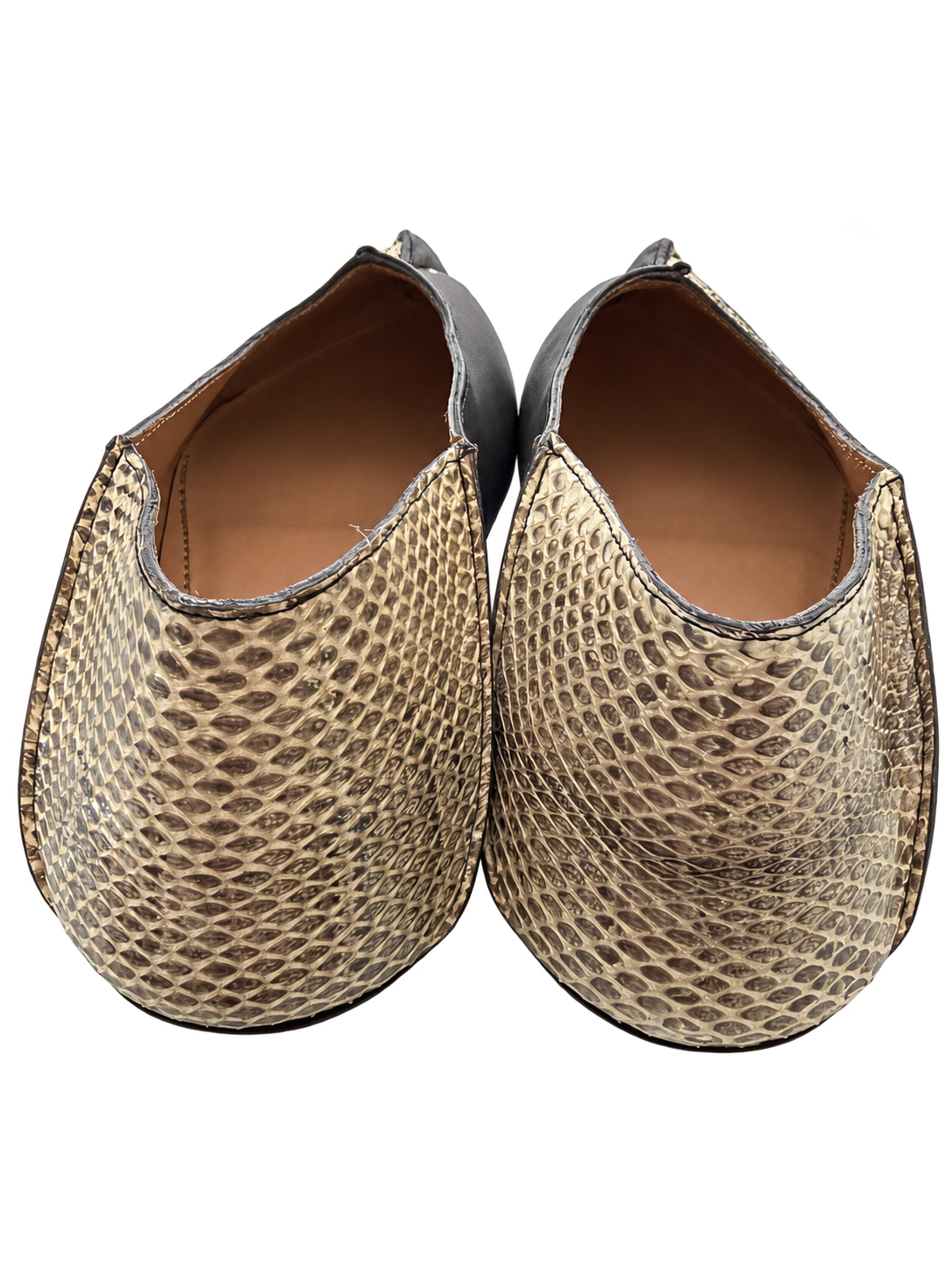 Marni Studded Pointed-Toe Flats Black & Snakeskin Print | Size: 37 | New in Box | $950