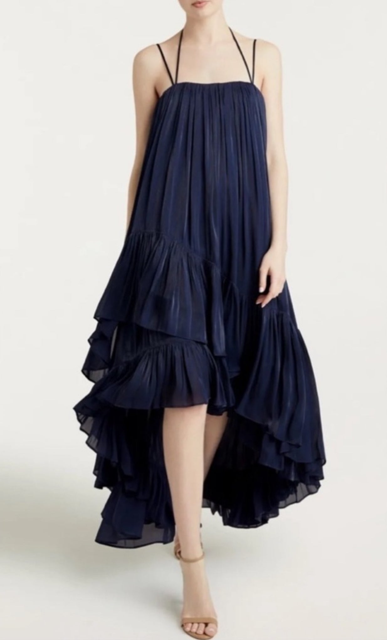 Cinq A Sept Soliel Pleated Navy Dress (New) Size: 6