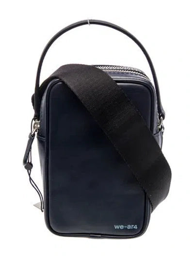 WE-AR4 Black Leather Crossbody Bag | Minimalist Compact Designer Bag | New