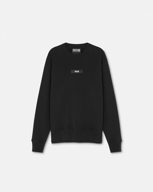 Versace Jeans Couture Logo Patch Sweatshirt – Black | Size: Large | New With Tags