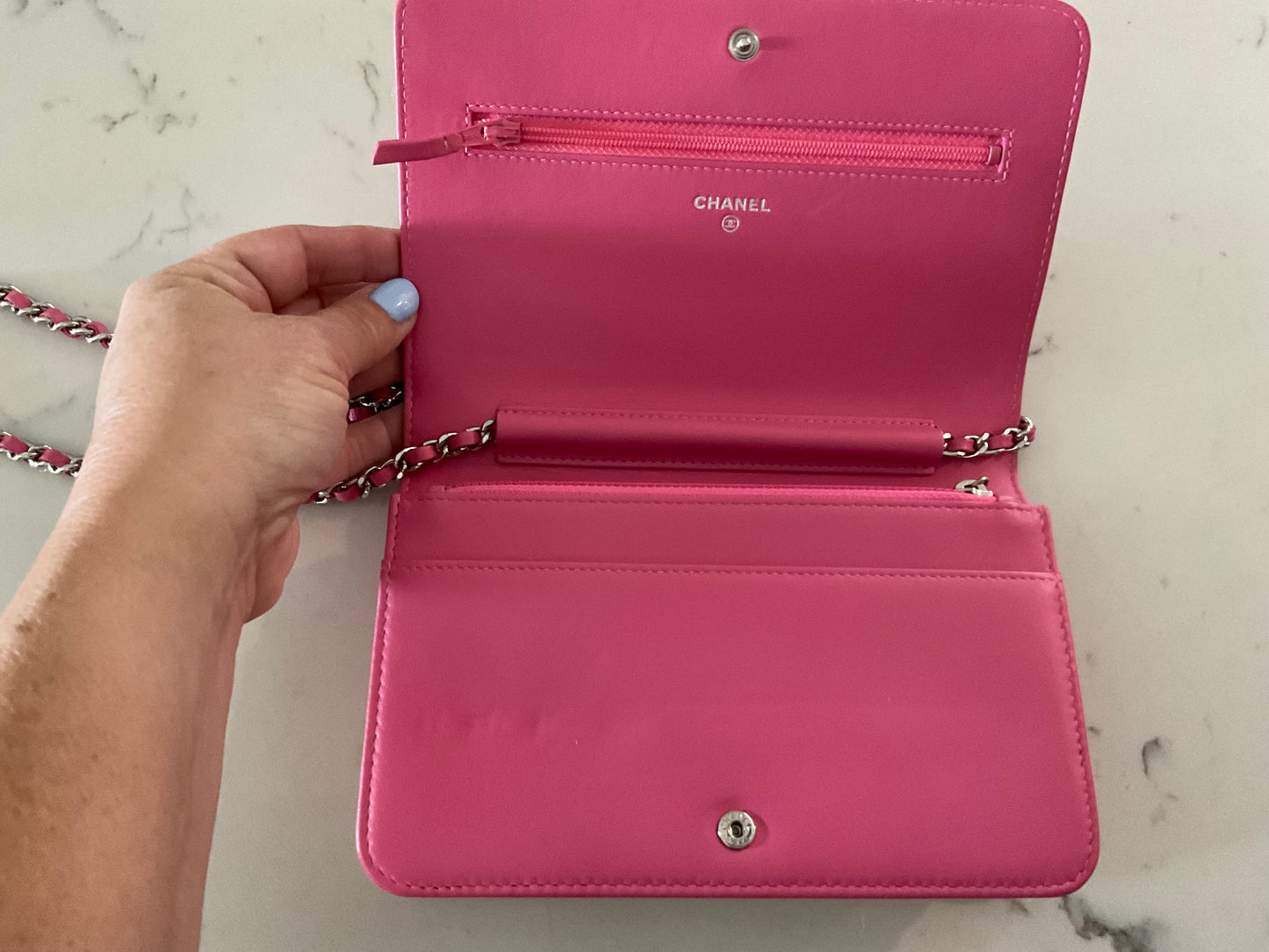 CHANEL Pink Ombre Lambskin WOC (Pre-Loved)