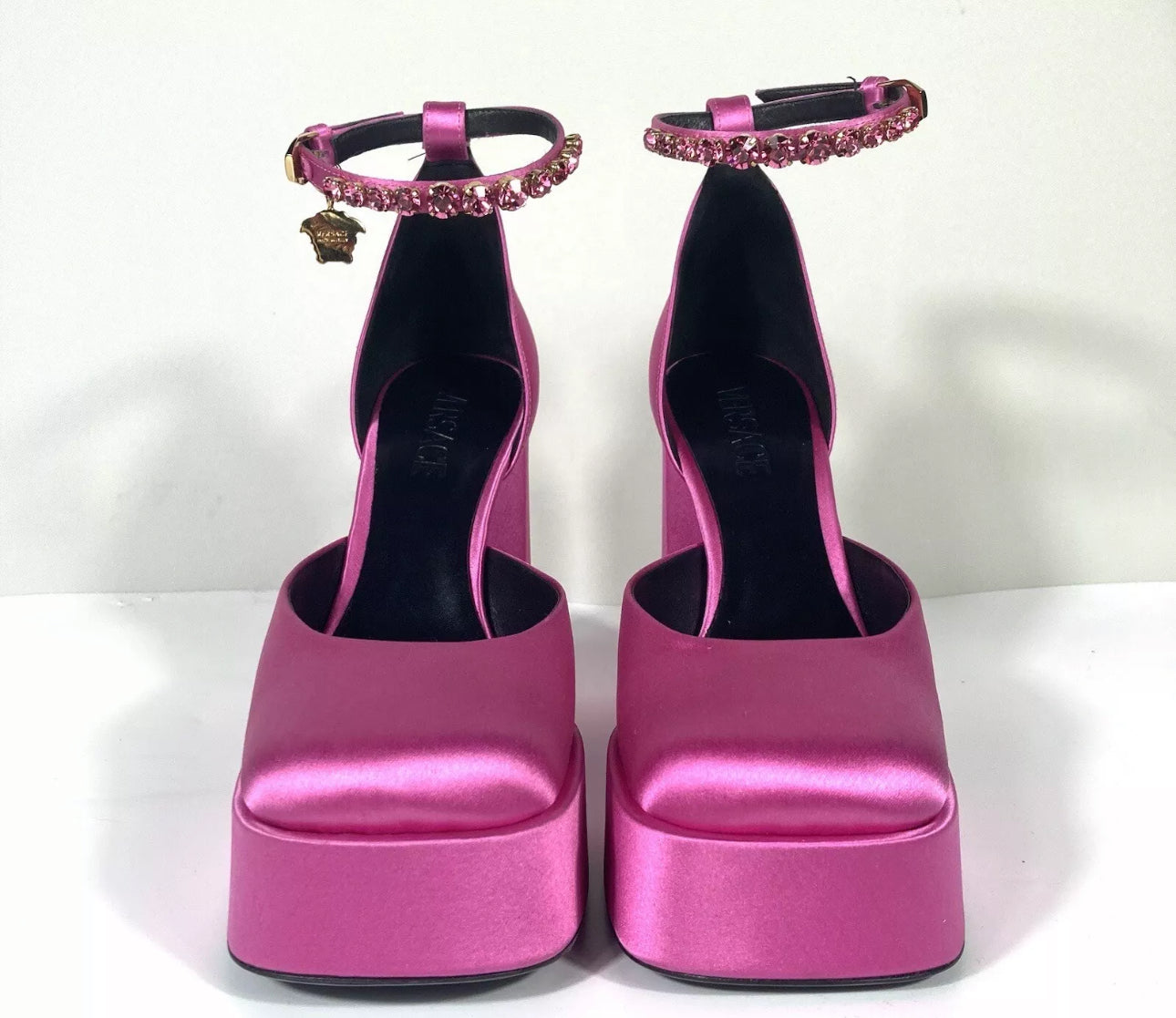 VERSACE - Medusa Aevitas Platform Pumps Pink Paradise Size: 37 (New)