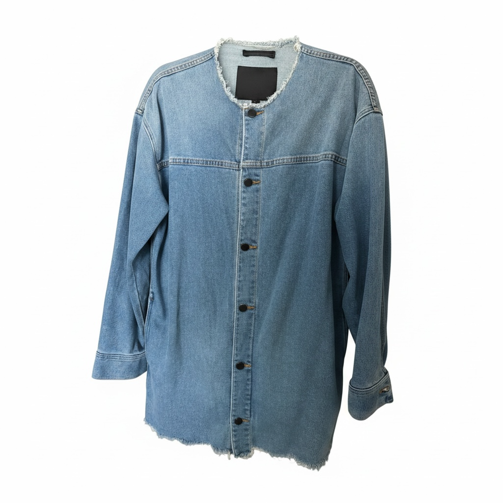 Alexander Wang Denim x Alexander Wang Haze Oversized Distressed Denim Jacket Size: M (Pre Loved)