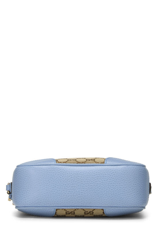 GUCCI Blue Original GG Canvas Bree Crossbody