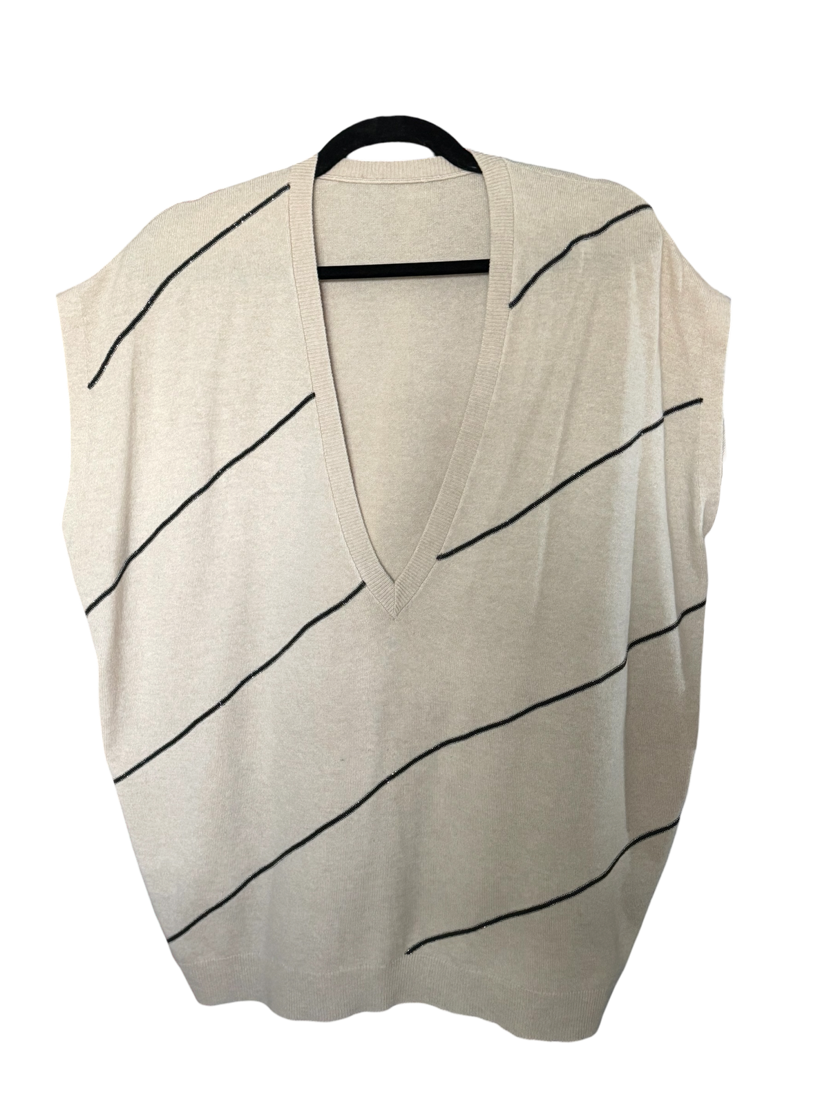 Brunello Cucinelli Monili 100% Cashmere Poncho Sweater Vest – XXL