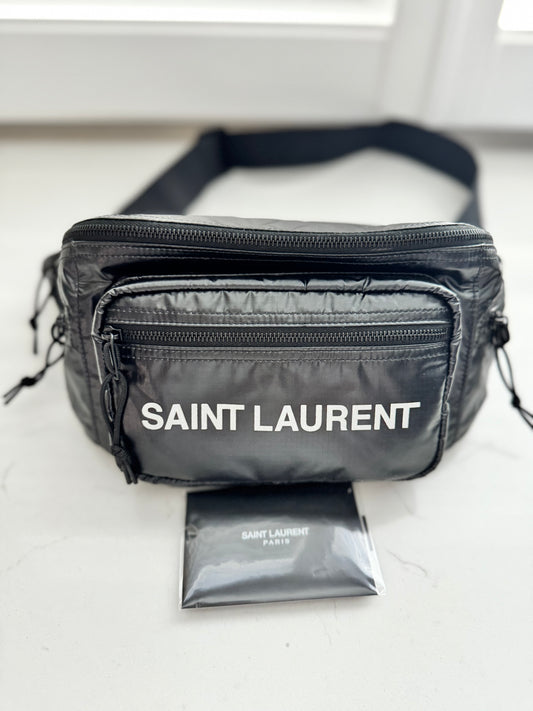 Saint Laurent Nylon Logo Belt Bag/Bumbag (New)