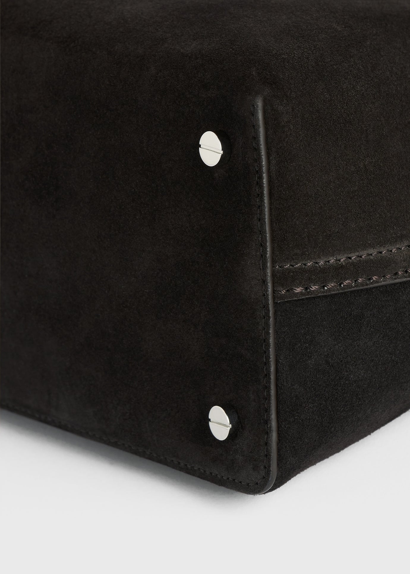 TOTEME T-Lock Suede Top Handle Bag Black NWT