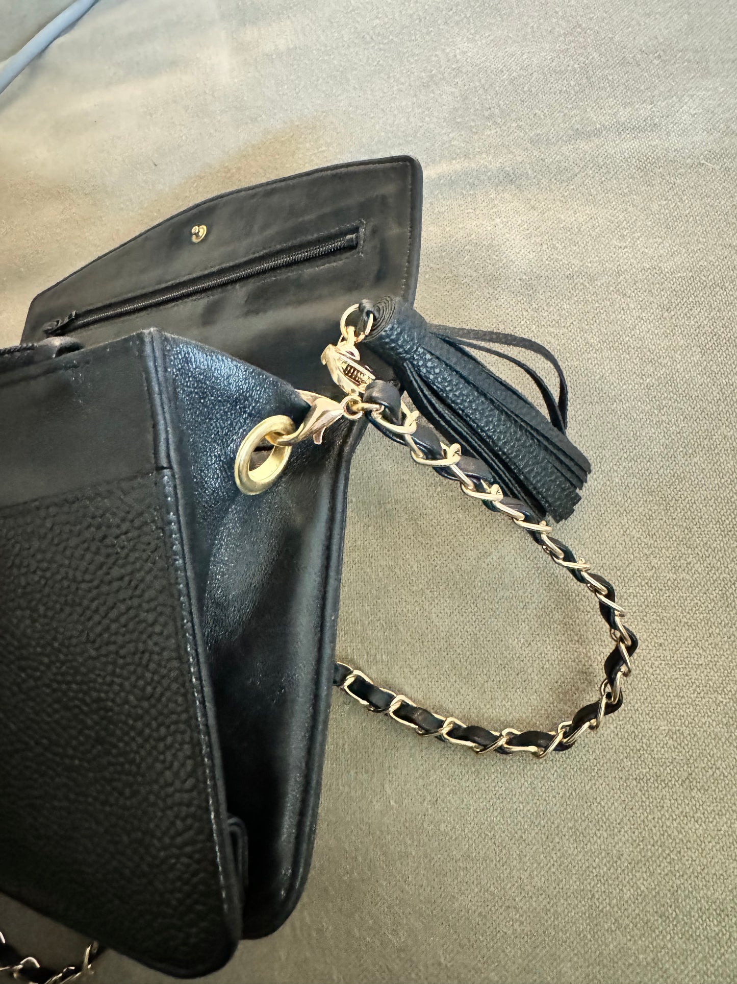 Chanel Black Caviar Flap WOC (Pre-Loved)